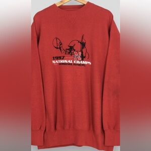 Nebraska Huskers 1997 National Champions Red Sweatshirt XL
